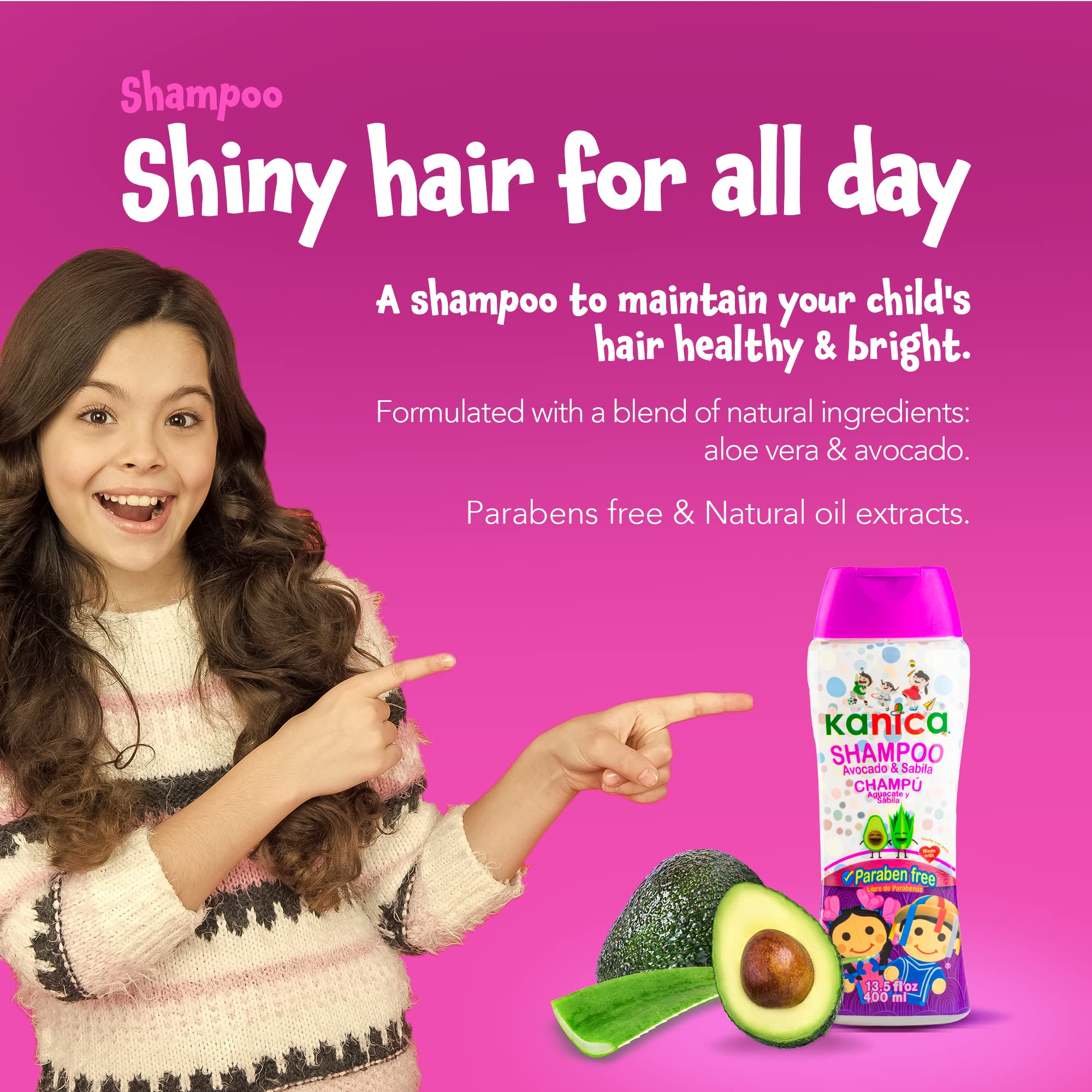KANICA Shampoo Paraben Free with Aloe Vera and Avocado – Family Haircare