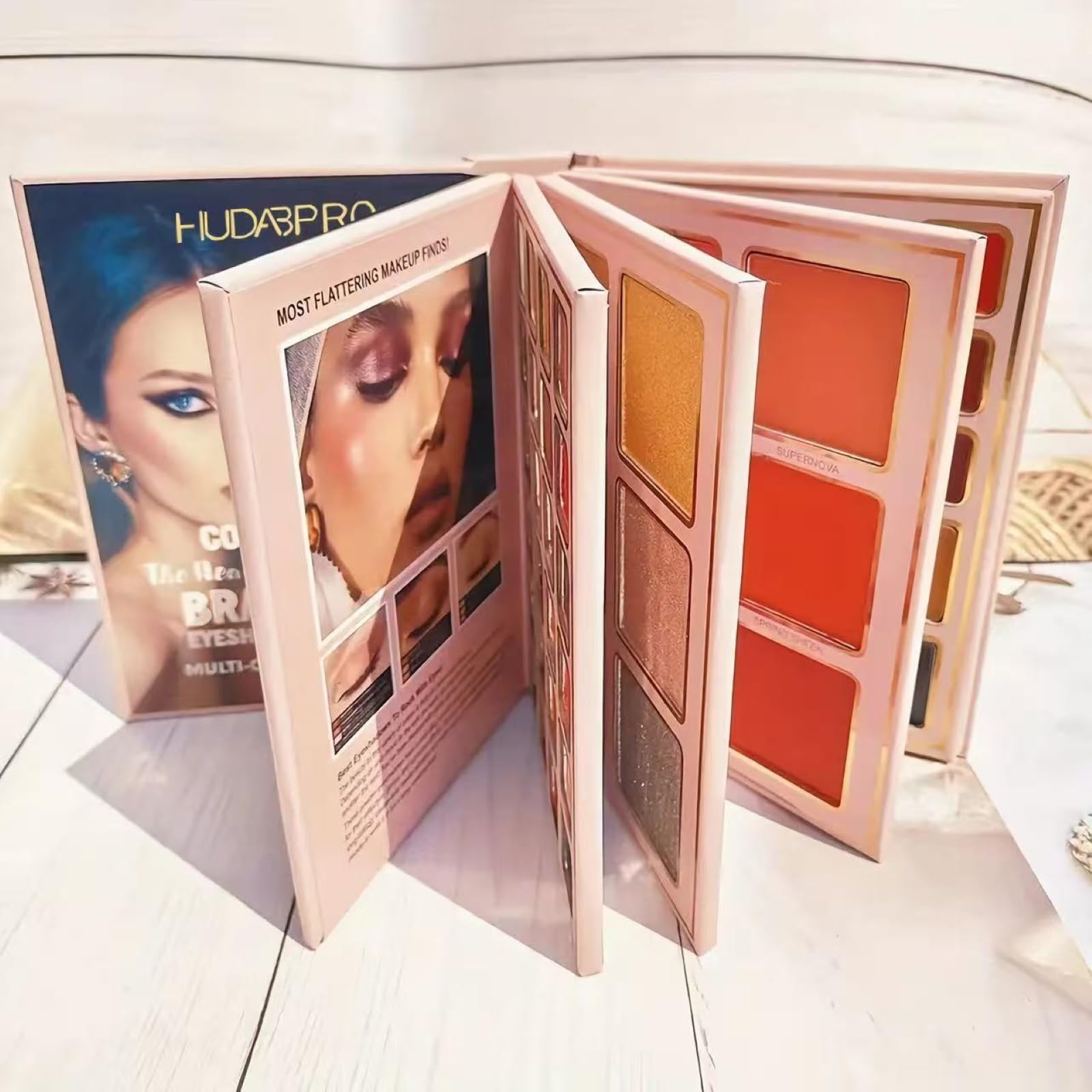 K'APEINE Foldable 5-in-1 Makeup Palette | Contour, Blush, Highlighter & Eyeshadow | Travel-Ready