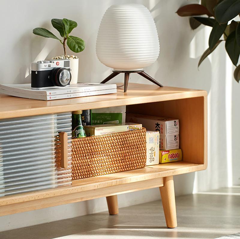 Karah TV Stand, Glass Door