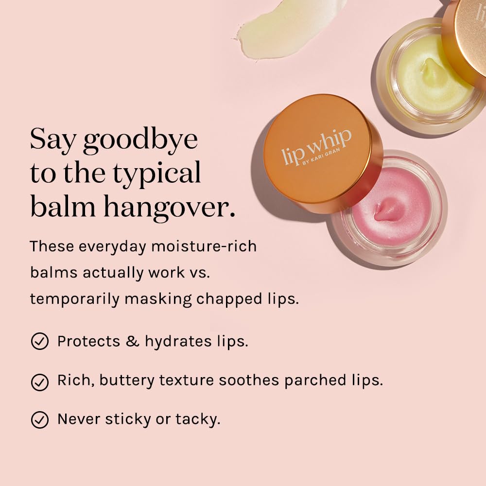 Kari Gran Lip Whip Blush Peppermint – Organic Hydrating Lip Balm (USA)