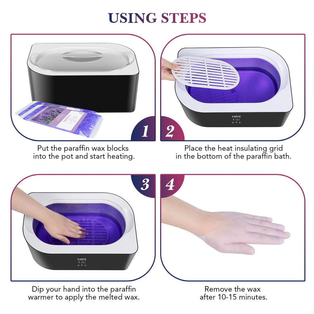 Karite Paraffin Wax Bath 4000ml – Hand & Feet Wax Warmer with Auto-Time