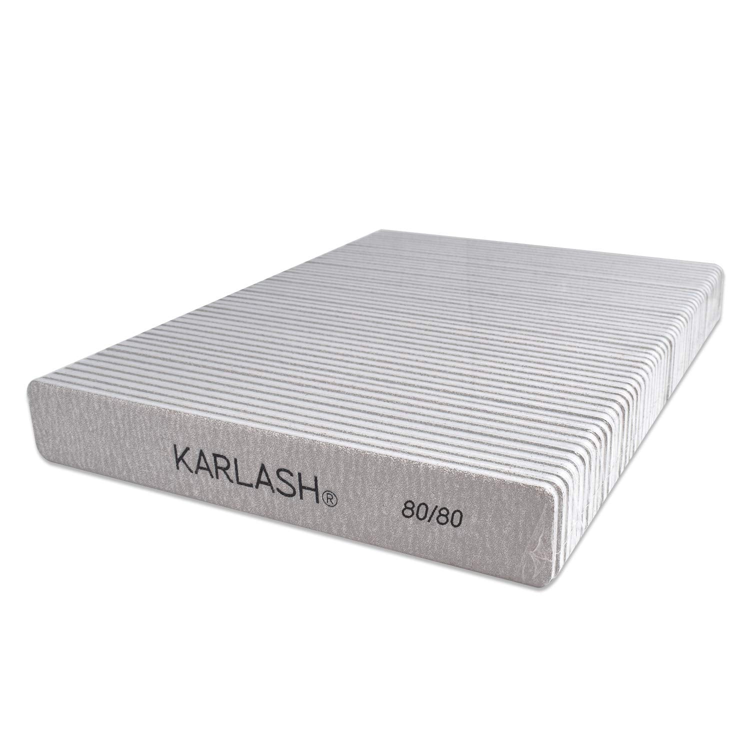 Karlash Professional Double-Sided Jumbo Zebra Nail File 80/80 – 50 Count