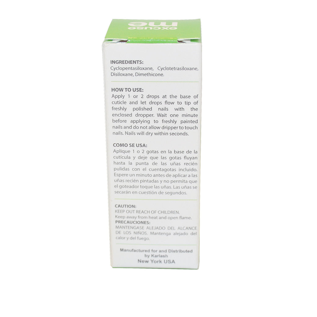 Karlash Excuse Me Nail Polish Drops – Ultra Fast Drying, 0.5 oz (15 ml)