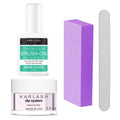 Karlash Nail Repair Kit for Broken Nails – Natural Pink Dip Powder System (Odor-Free, Breathable)