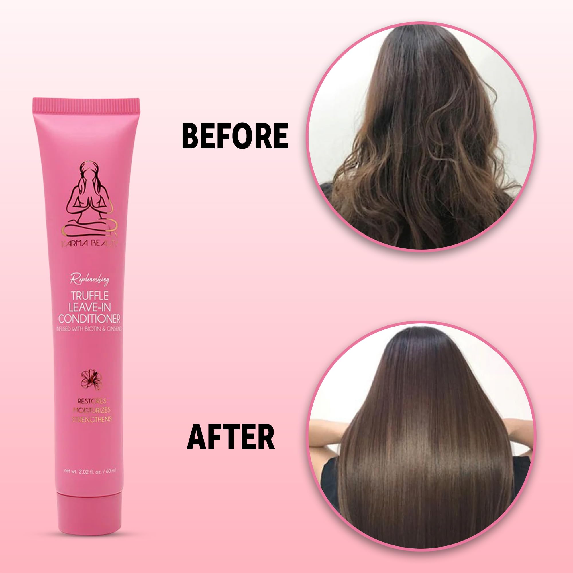 Karma Beauty Replenishing Truffle Leave-In Conditioner | Biotin & Keratin | 60ml