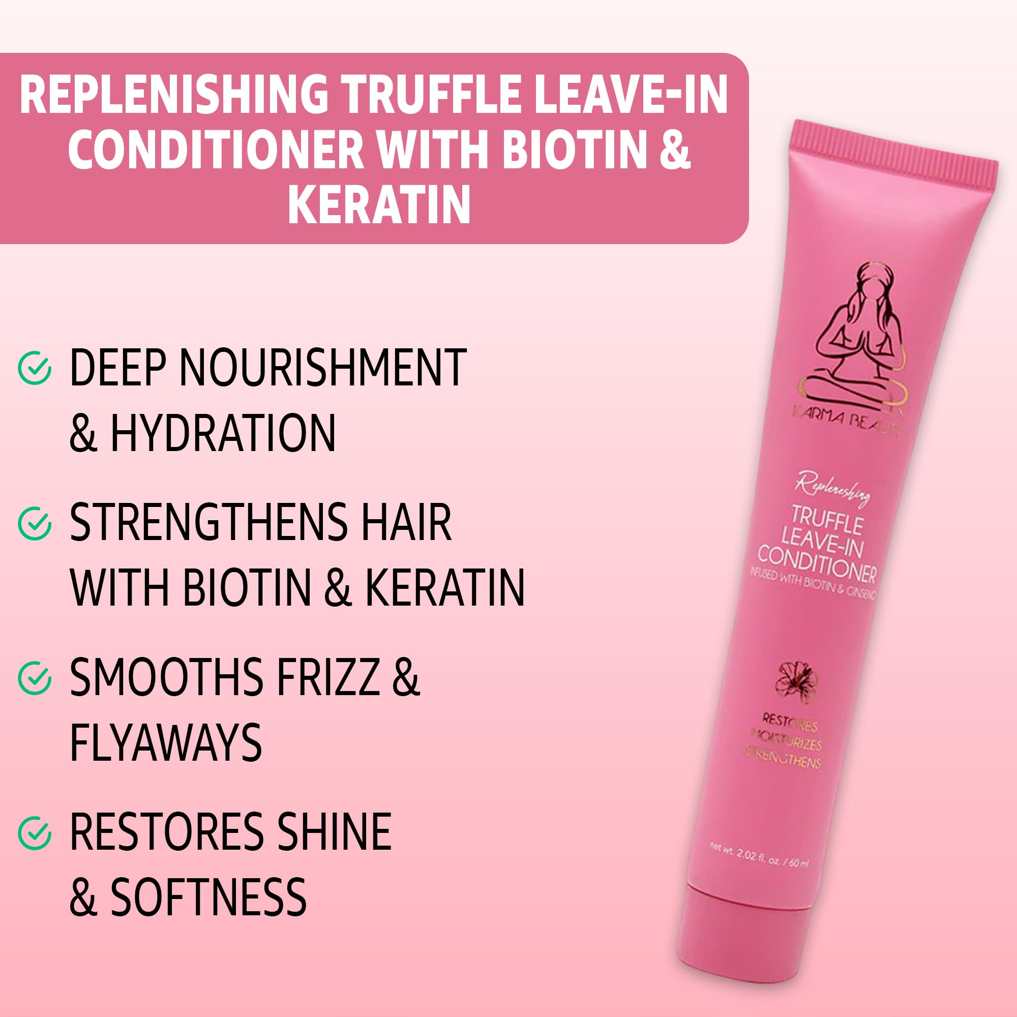 Karma Beauty Replenishing Truffle Leave-In Conditioner | Biotin & Keratin | 60ml
