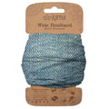 Karma Denim Color Headband for Women – Wide Blue Fabric Headband and Stretchy Hair Scarf