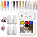 Karroy Metallic Gel Polish Set — 12 Colors Ombre Palette, UV/LED No-Wipe