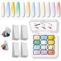 Karroy Sponge Pat Gel Nail Polish Palette – 12-Color Ombre Gel Kit (No Wipe)