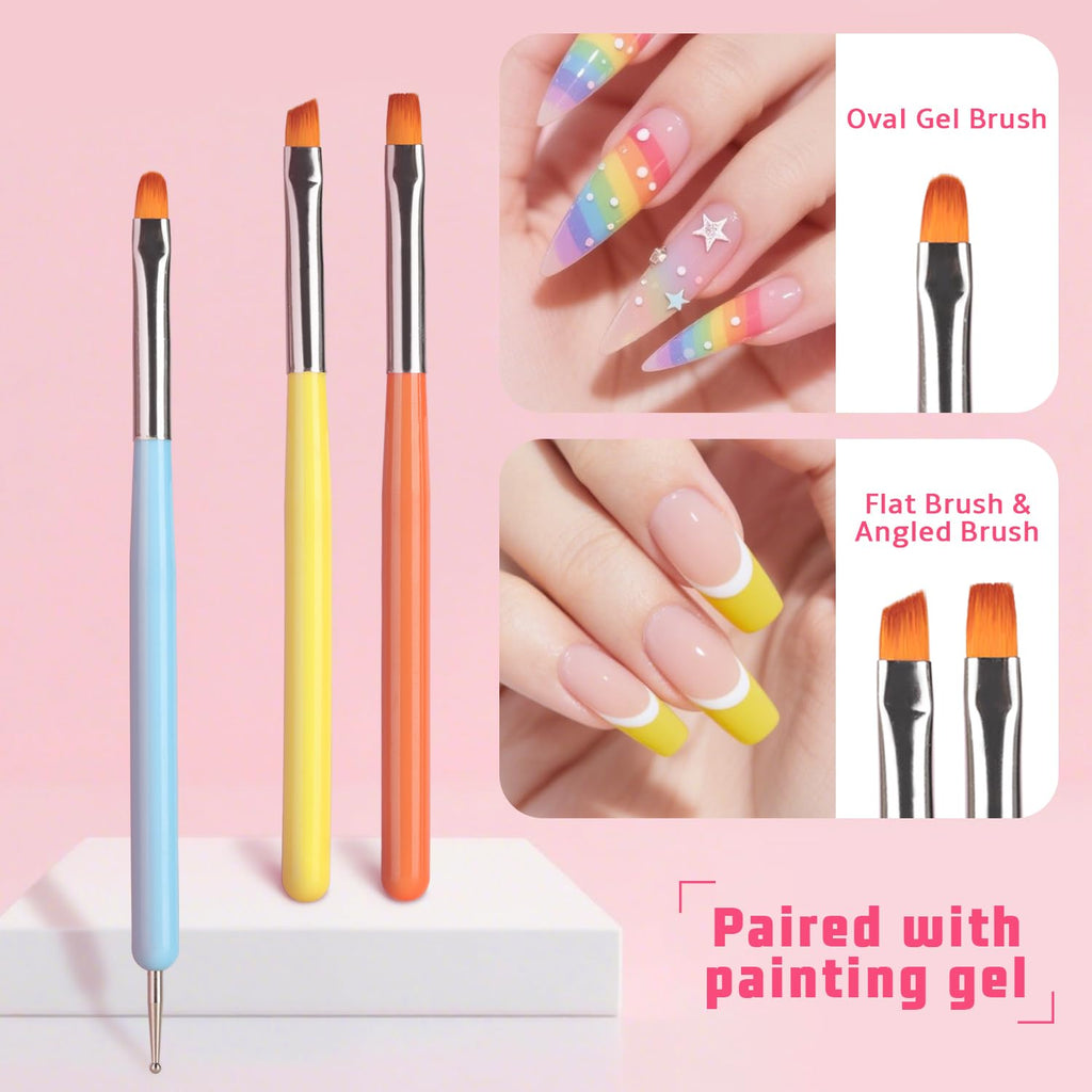 Karroy Sponge Pat Gel Nail Polish Palette – 12-Color Ombre Set, UV/LED