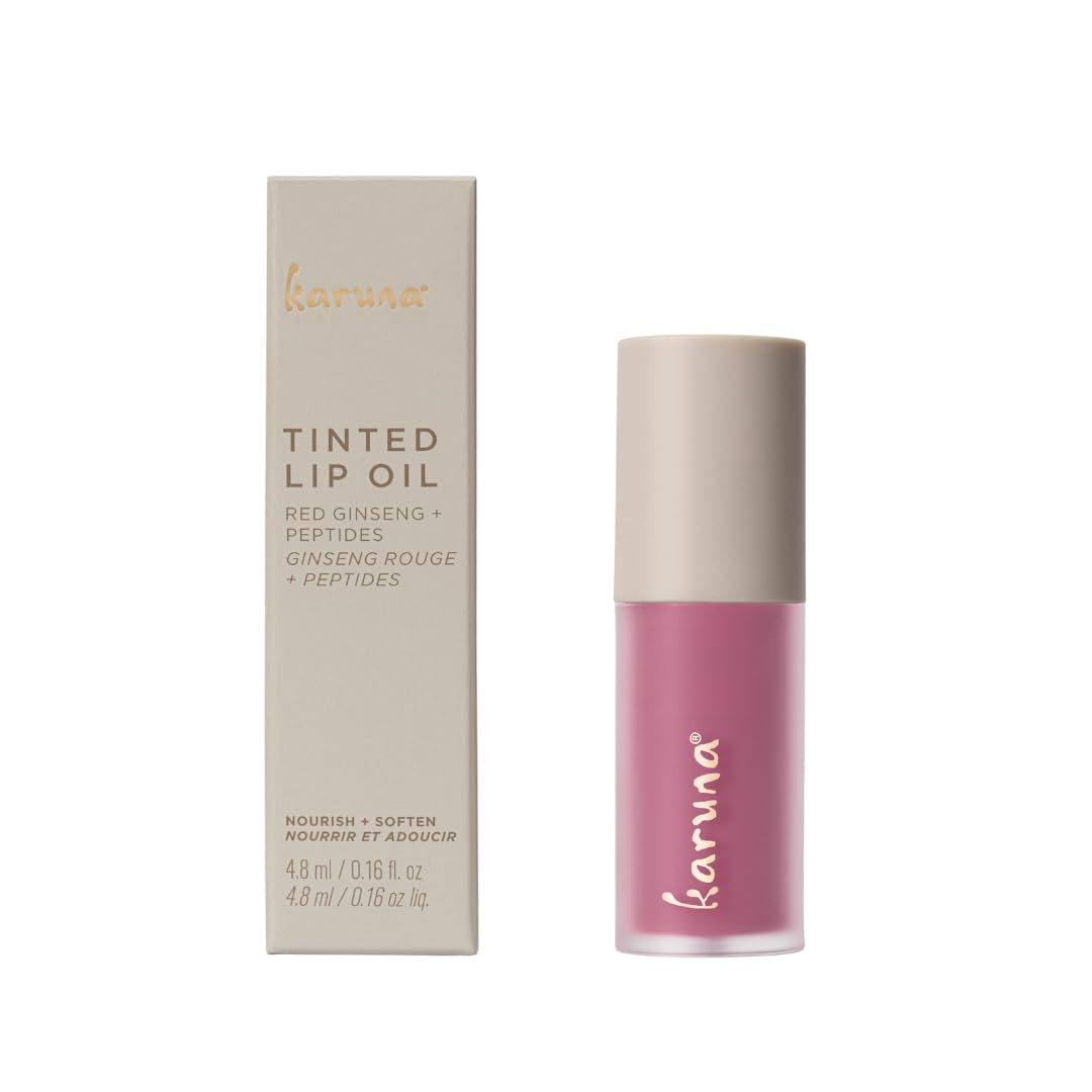 Karuna Skin Dream Tinted Lip Oil – Hydrating Vegan Lip Tint with Peptides & Antioxidants