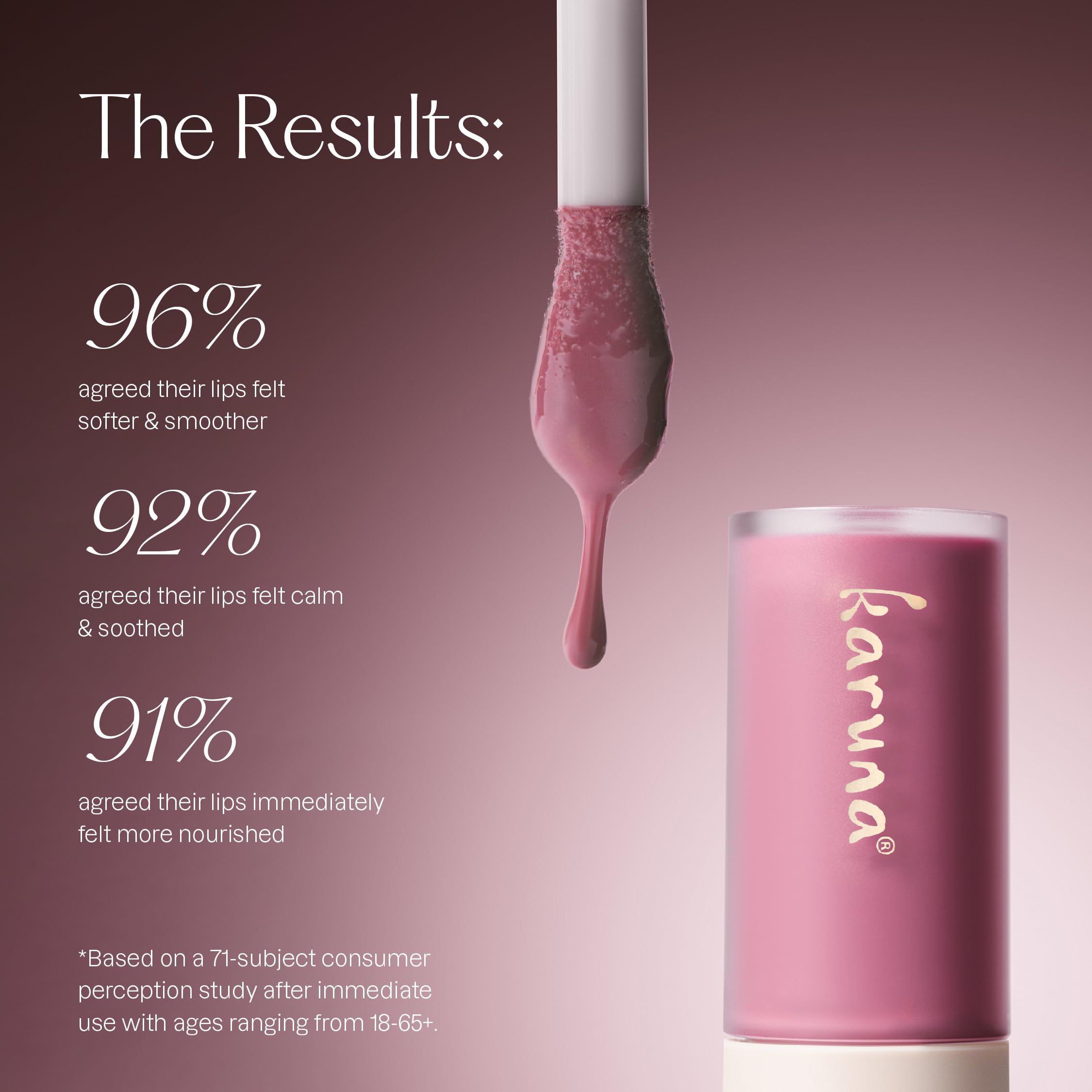 Karuna Skin Dream Tinted Lip Oil – Hydrating Vegan Lip Tint with Peptides & Antioxidants