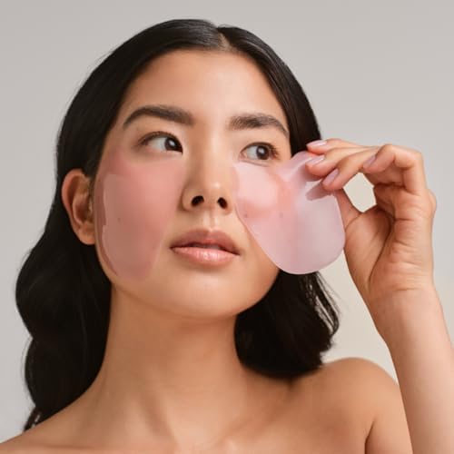 Karuna Skin Collagen Hydrogel Eye & Cheek Mask – 2-Piece Hydrating Patches, 4 Pack