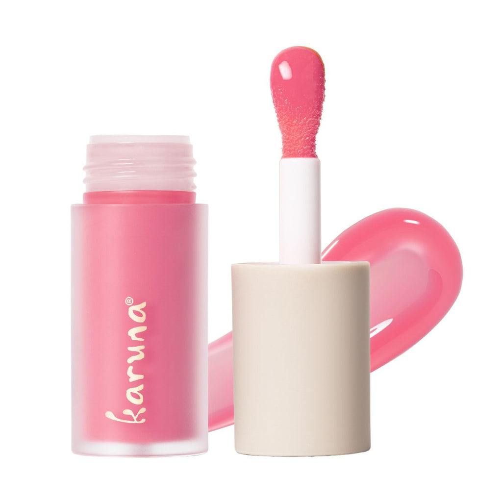 Karuna Skin Float Tinted Lip Oil – Hydrating Vegan Lip Tint with Peptides & Antioxidants (4.8 mL)