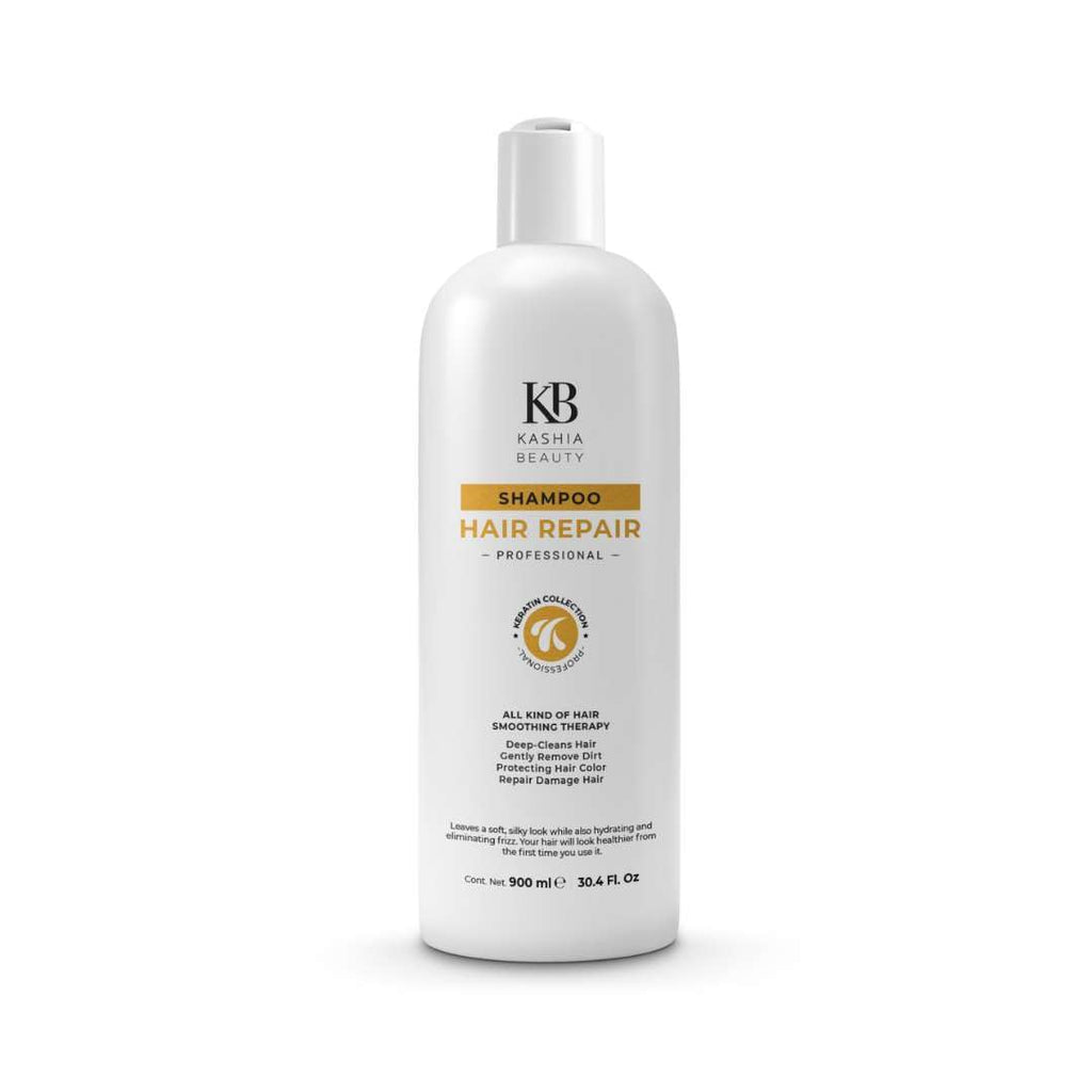 Kashia Beauty Keratin Hair Repair Shampoo 30.4 oz – Deep Repair & Strengthening for Damaged Hair – Sulfate-Free