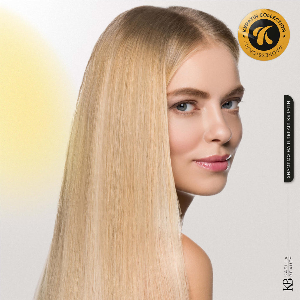 Kashia Beauty Keratin Hair Repair Shampoo 30.4 oz – Deep Repair & Strengthening for Damaged Hair – Sulfate-Free