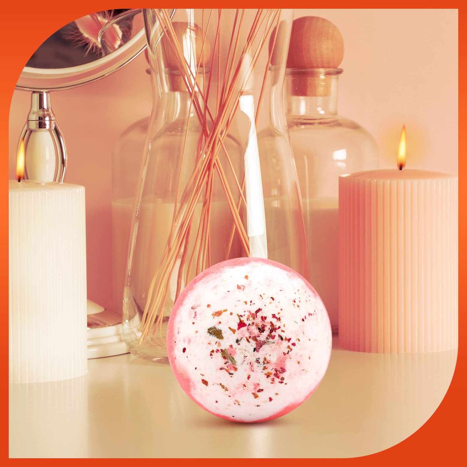 KASTU Bath Bombs Salt Balls Gift Set – 12 Aromatherapy Fizzy Bath Bombs with Vanilla Menthol Rose Oils