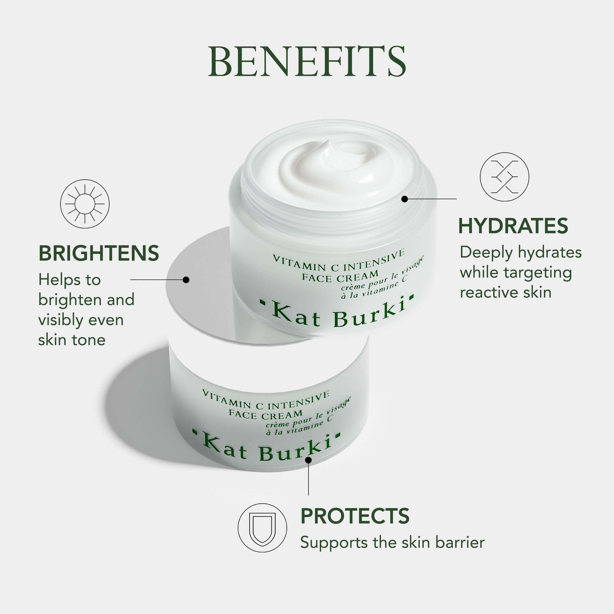 KAT BURKI 15% Stabilized Vitamin C Intensive Face Cream – Radiance & Hydration