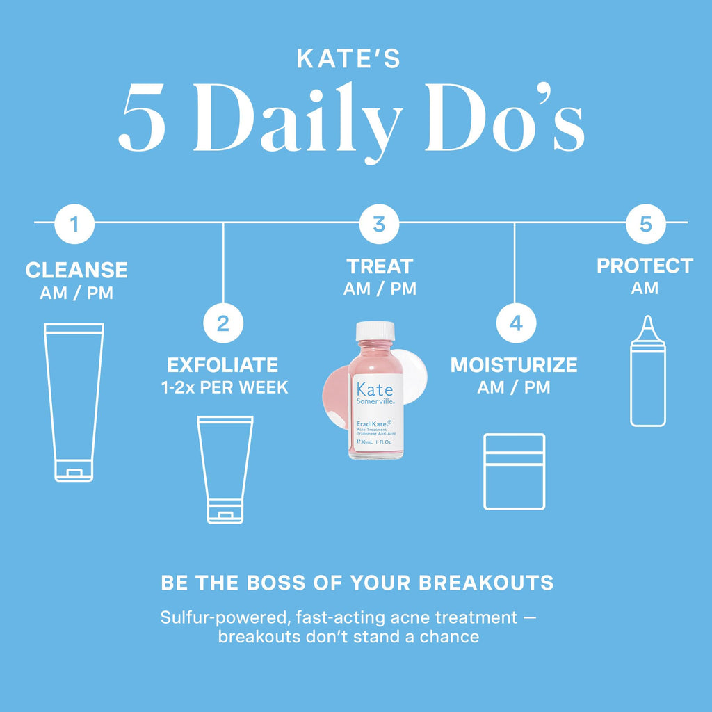 Kate Somerville EradiKate Acne Treatment – 10% Sulfur & BHA Spot Treatment, 1 oz