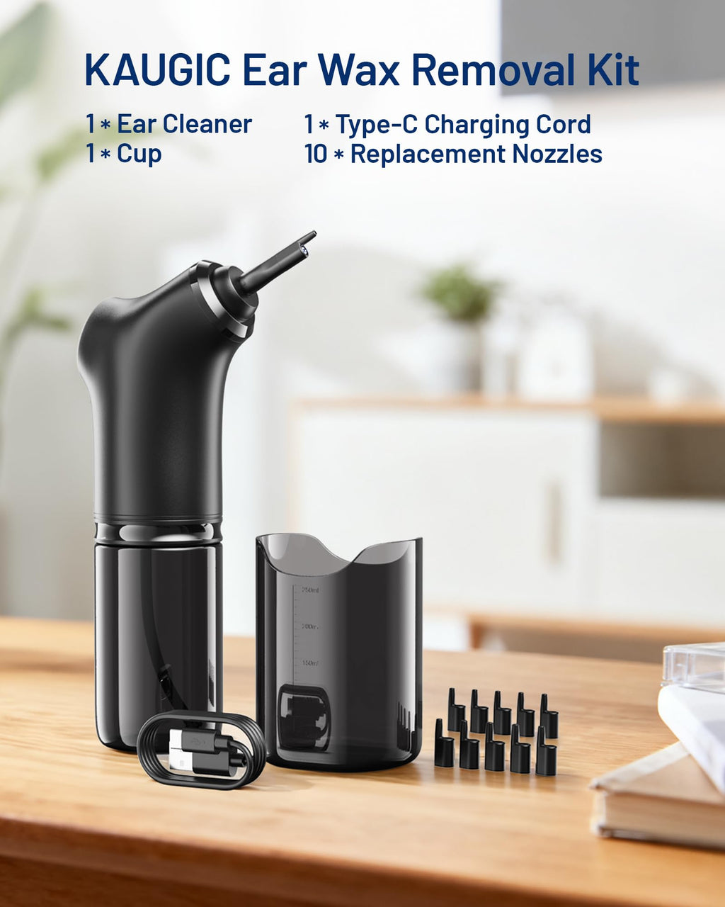 KAUGIC Smart Ear Cleaner with Camera – 1080P Visualization, 4 Modes, 2000mAh, FSA/HSA Eligible