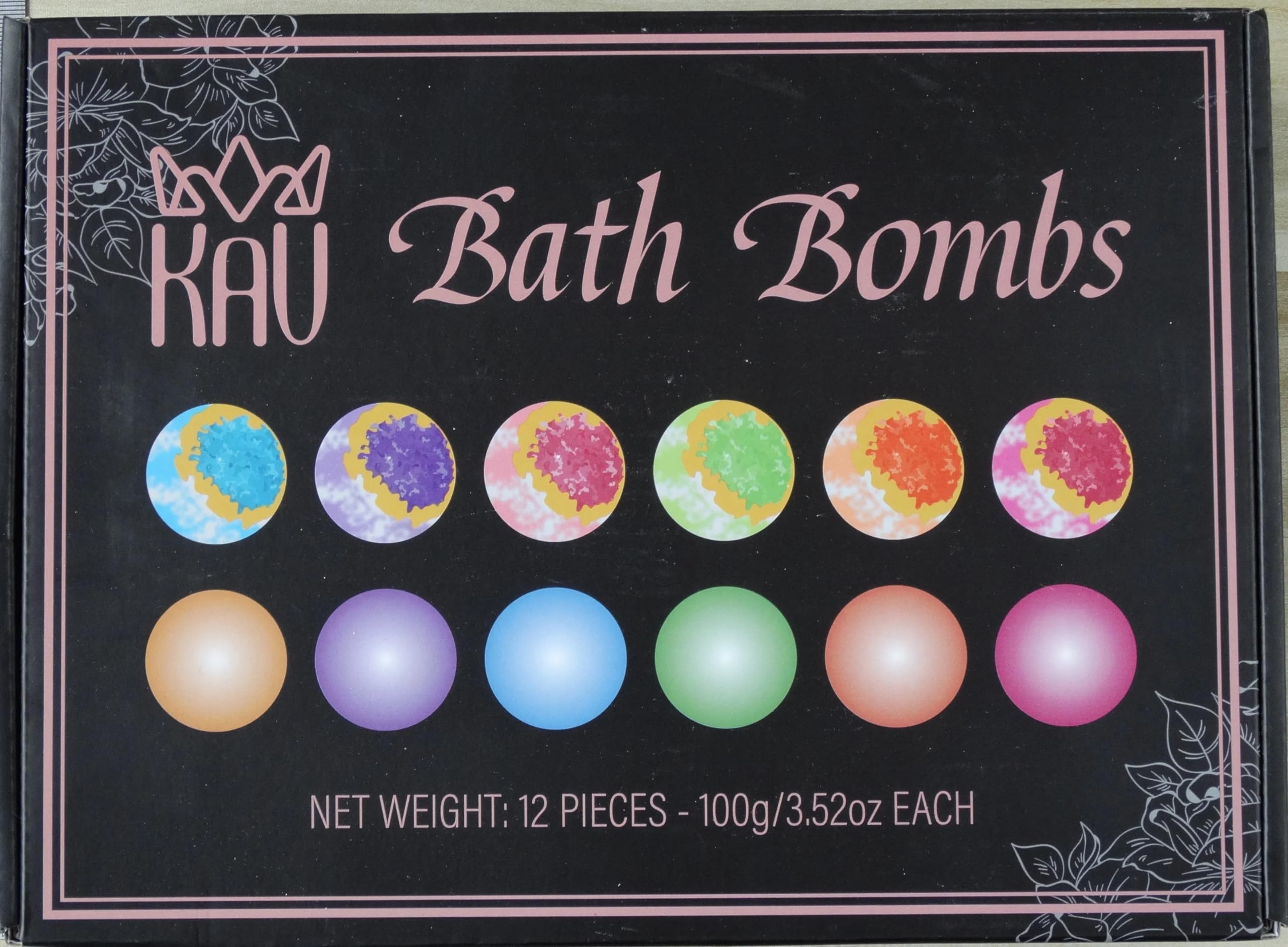 KAV Bath Bombs for Women — 12 Organic Geode Gift Set