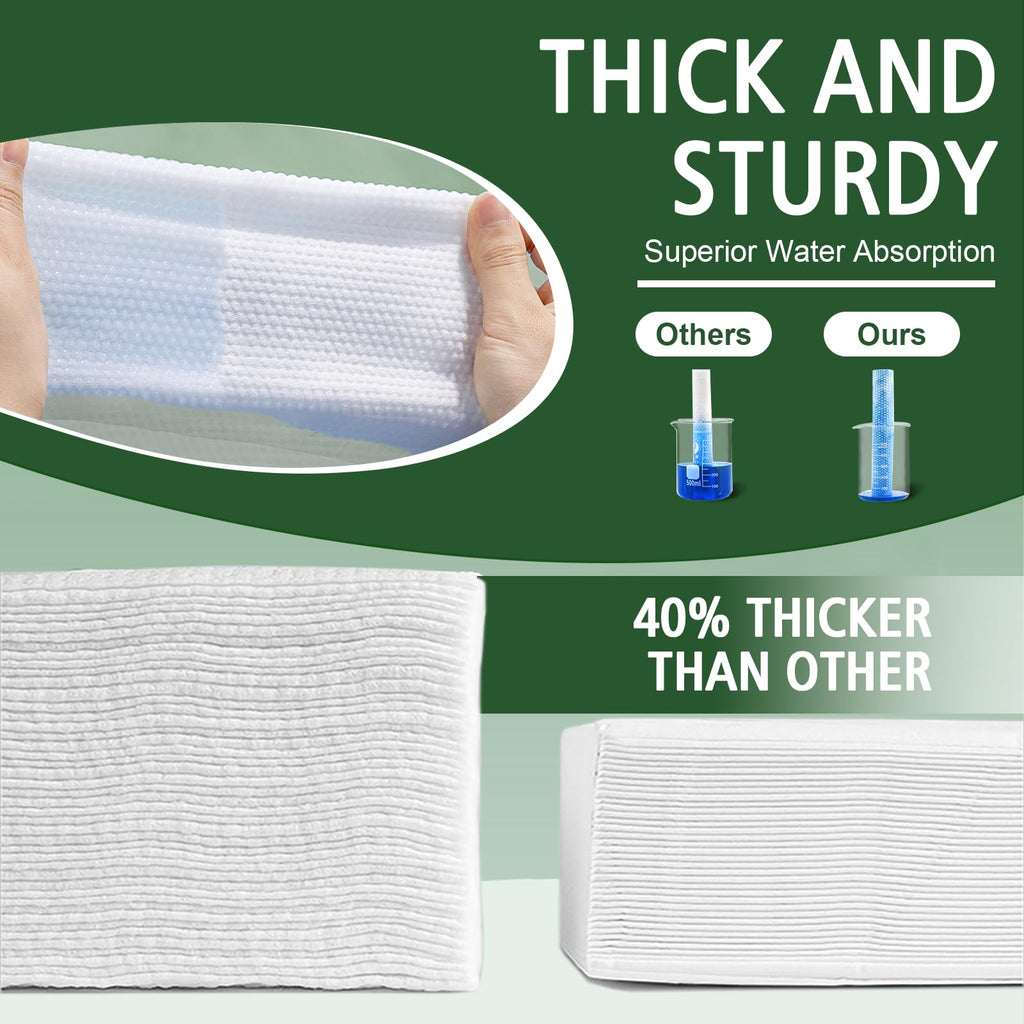 KeeiZoes Disposable Face Towels 600 Count – Biodegradable, Ultra-Soft & Thick for Sensitive Skin