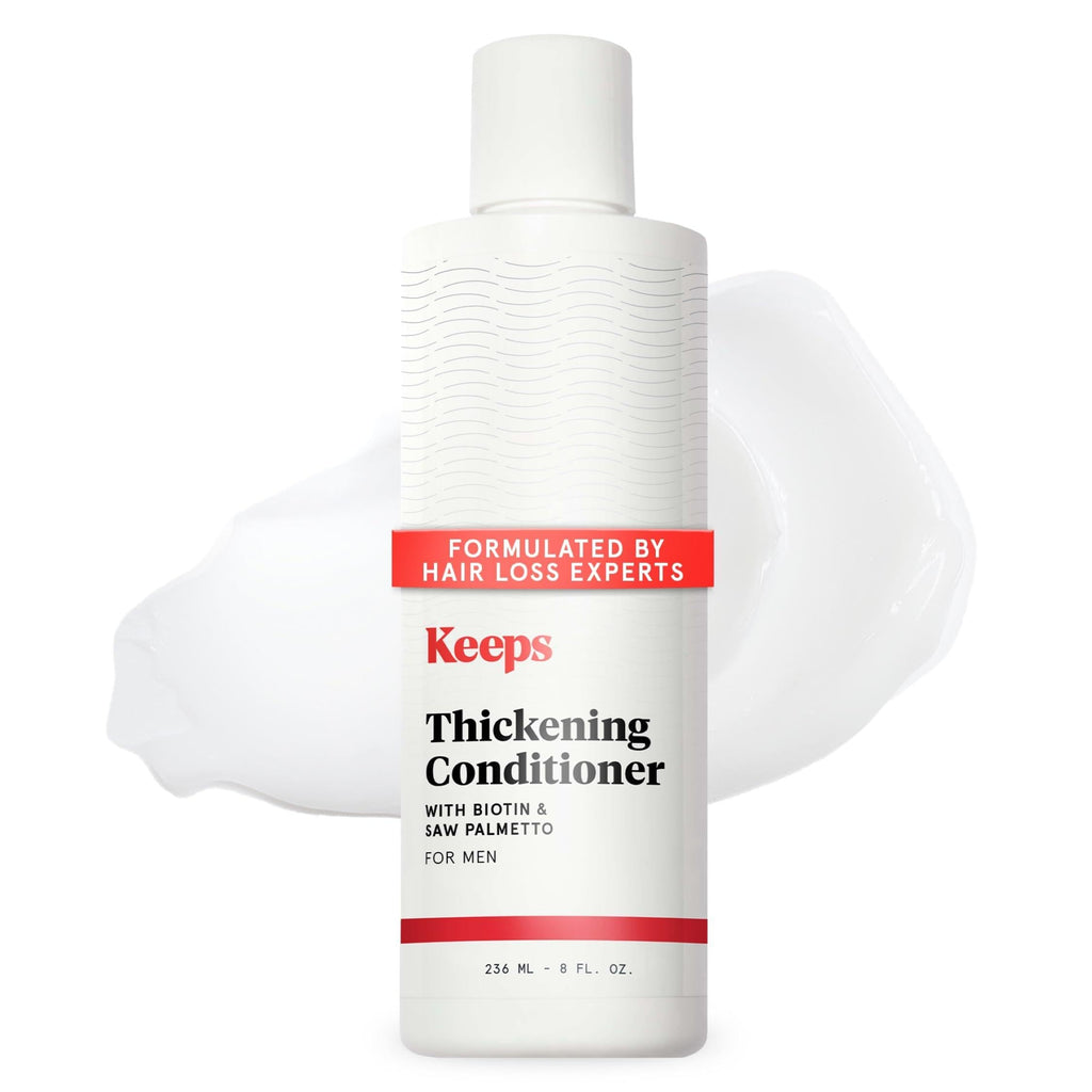 Keeps Hair Thickening Conditioner for Men — Fuller, Thicker Hair (8 oz) | Biotin, Caffeine, Saw Palmetto