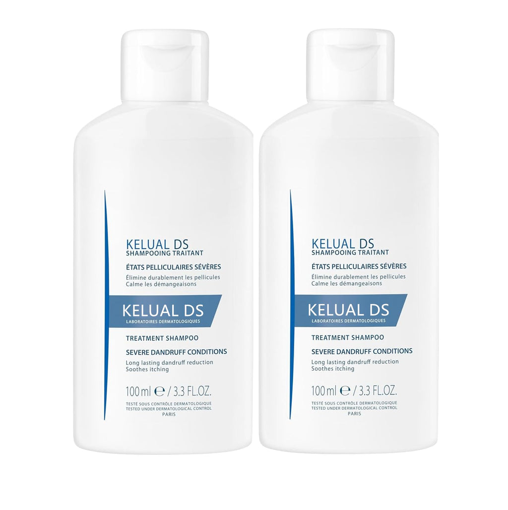 KELUAL DS Anti-Dandruff Shampoo | Long-Lasting Relief, 3.3 Fl Oz (100 ml) | 1 Pack