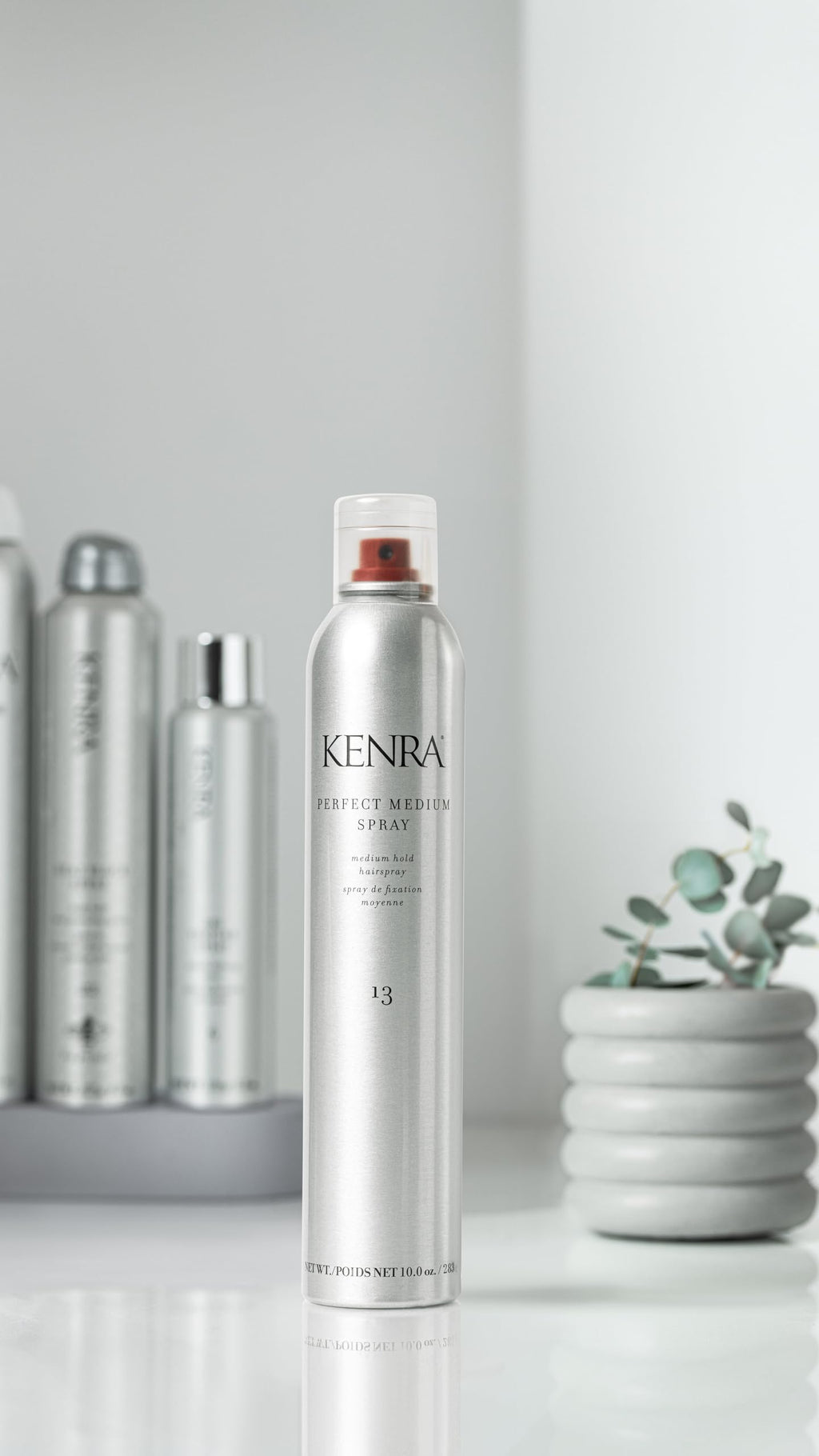Kenra Professional Perfect Medium Spray 13 – Medium Hold, Fast-Drying, High Shine | 2 x 10 oz