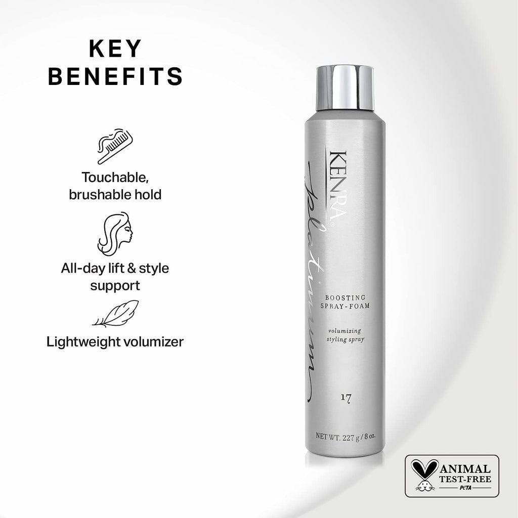 Kenra Platinum Boosting Spray-Foam 17 | Volumizing Styling Spray | 2-Pack, 8 oz