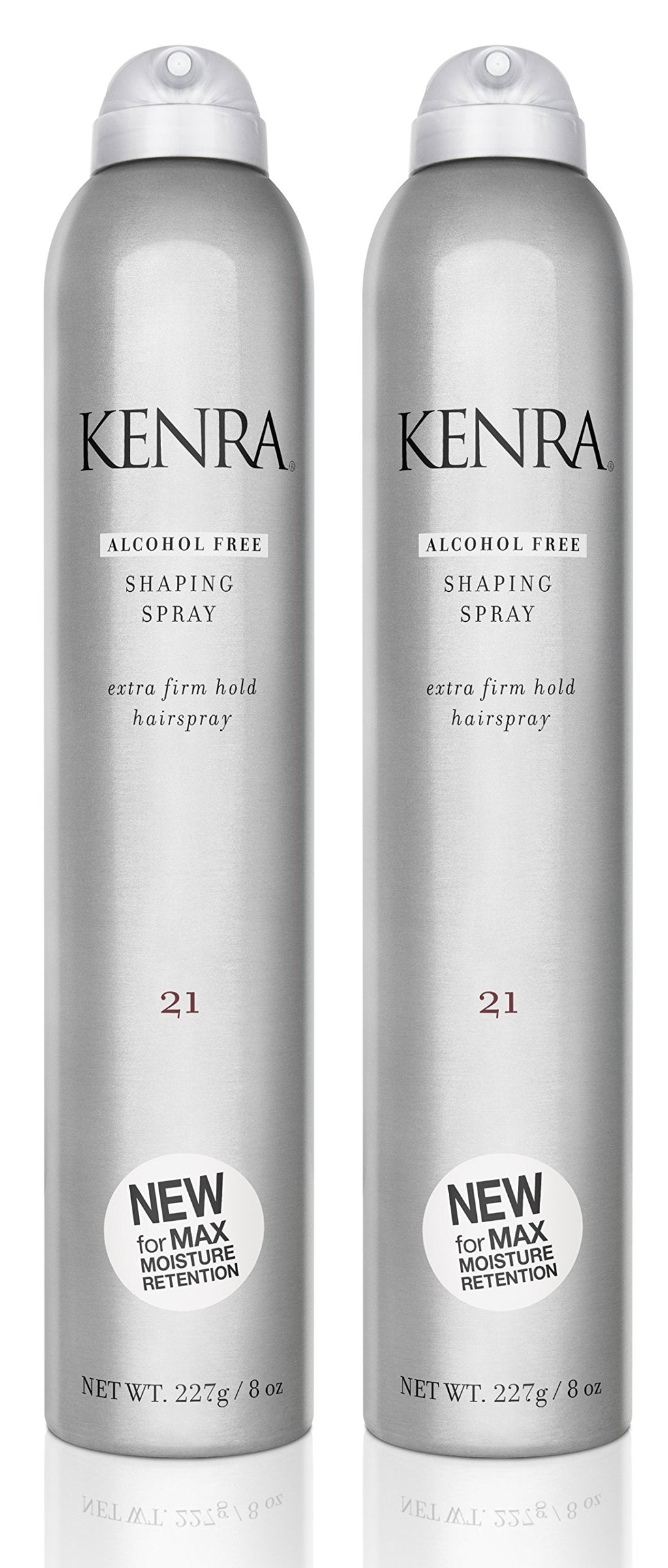 Kenra Shaping Spray 21 – Alcohol-Free Hairspray for All Hair Types | 8 oz (2-Pack)