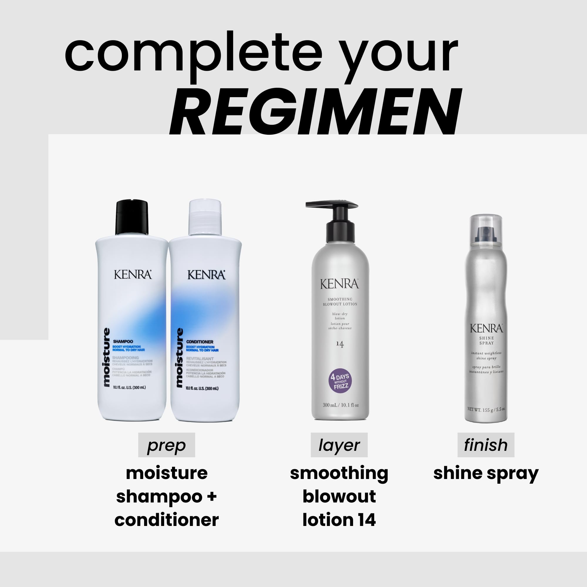 Kenra Professional Shine Spray | Instant Weightless Shine Hairspray | Frizz & Flyaway Control | 2-Pack 5.5 oz
