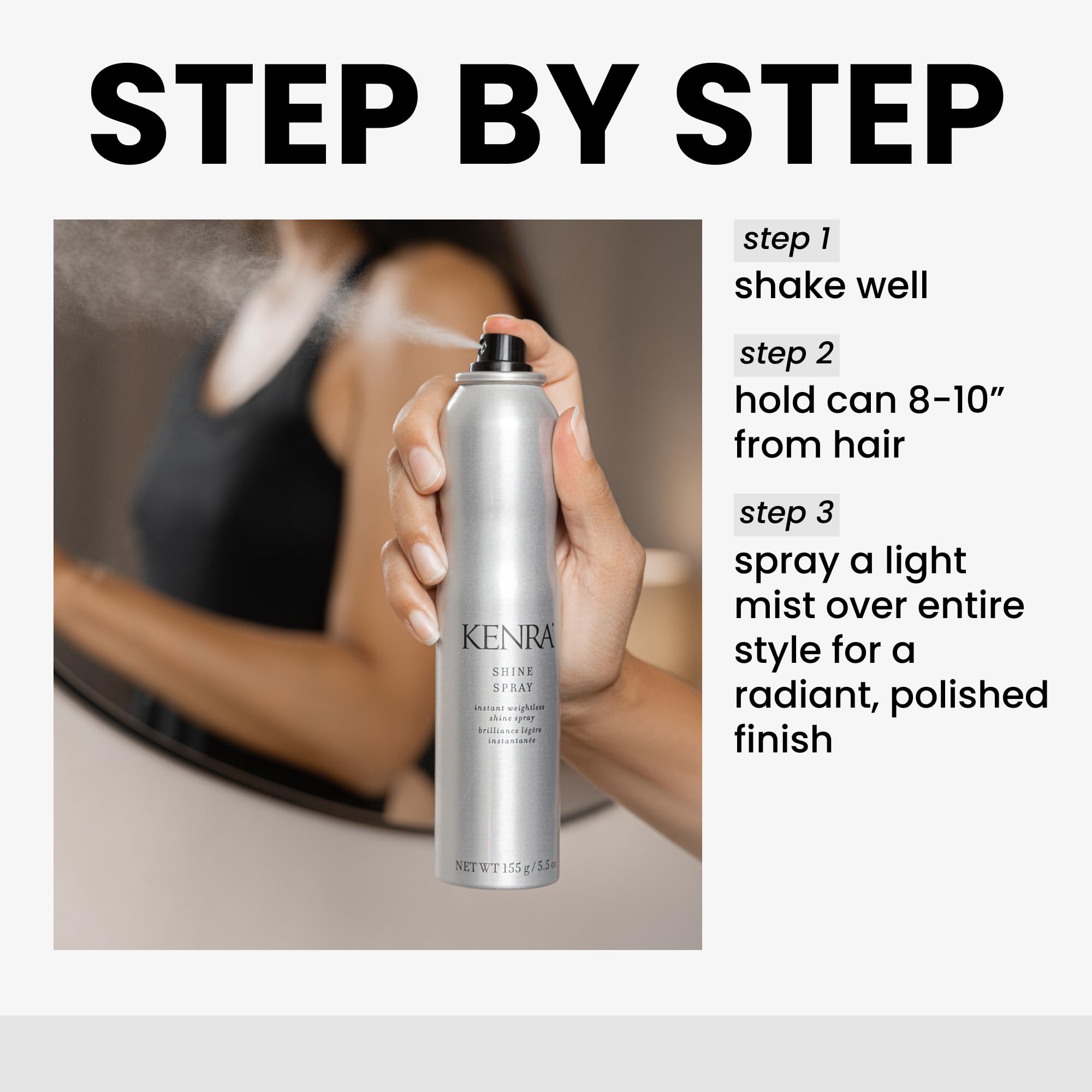 Kenra Professional Shine Spray | Instant Weightless Shine Hairspray | Frizz & Flyaway Control | 2-Pack 5.5 oz