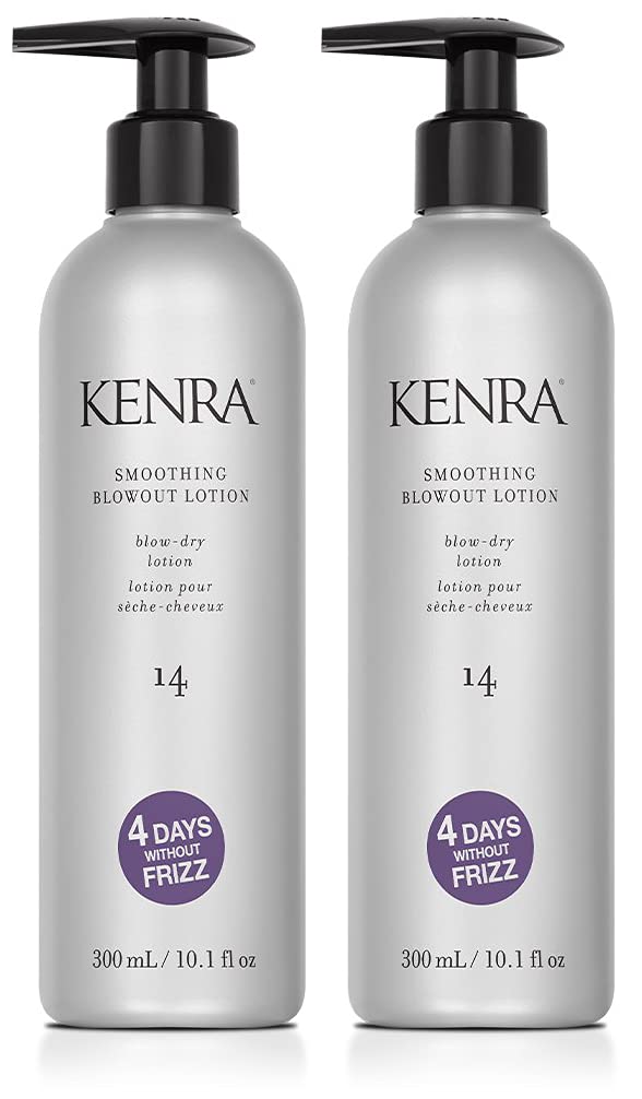 Kenra Pro Smoothing Blowout Lotion 14 – Ultra-Fine Blowout for Medium to Coarse Hair (2-Pack)