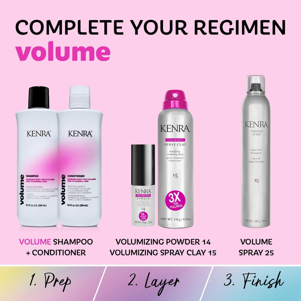Kenra Professional Volume Shampoo & Conditioner Set | Up to 45% More Volume | Color Safe for Fine to Normal Hair