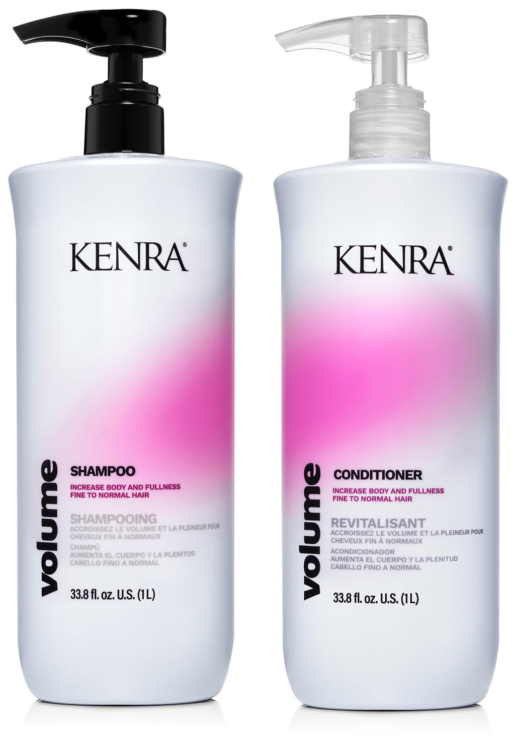 Kenra Professional Volume Shampoo & Conditioner Set | Up to 45% More Volume | Color Safe for Fine to Normal Hair