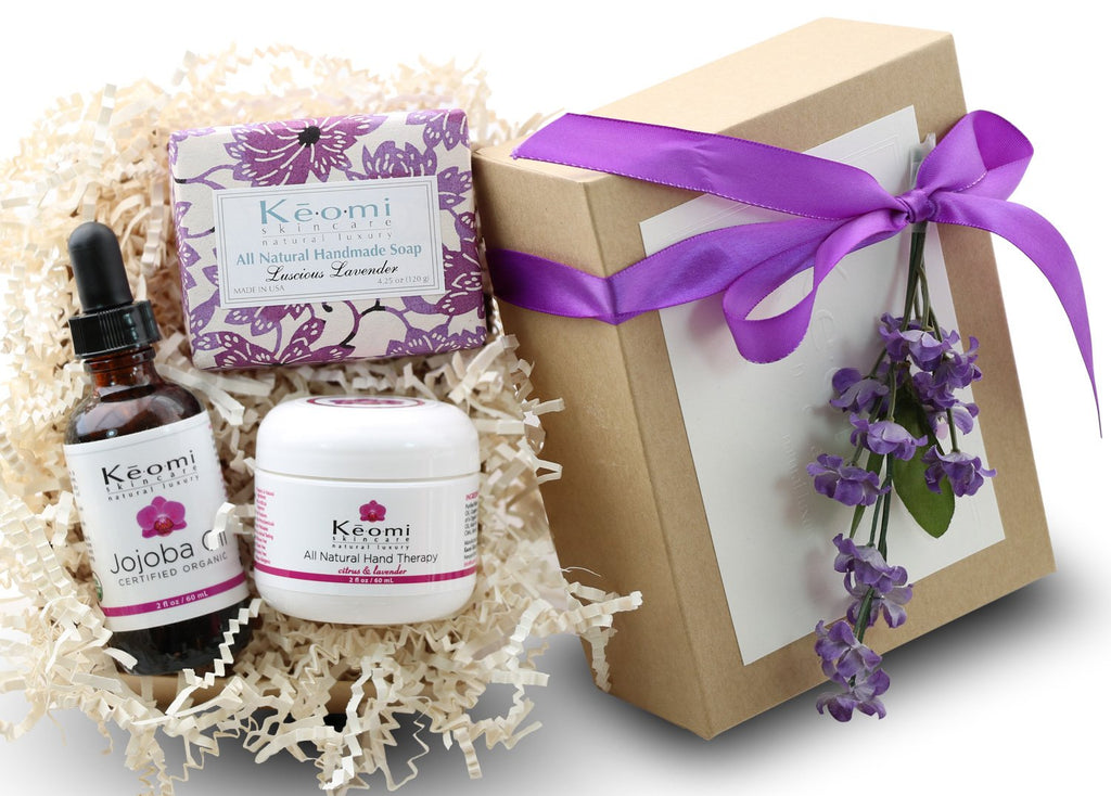 Lavender Organic Bath & Body Gift Set by Keomi Skincare – All-Natural Luxury