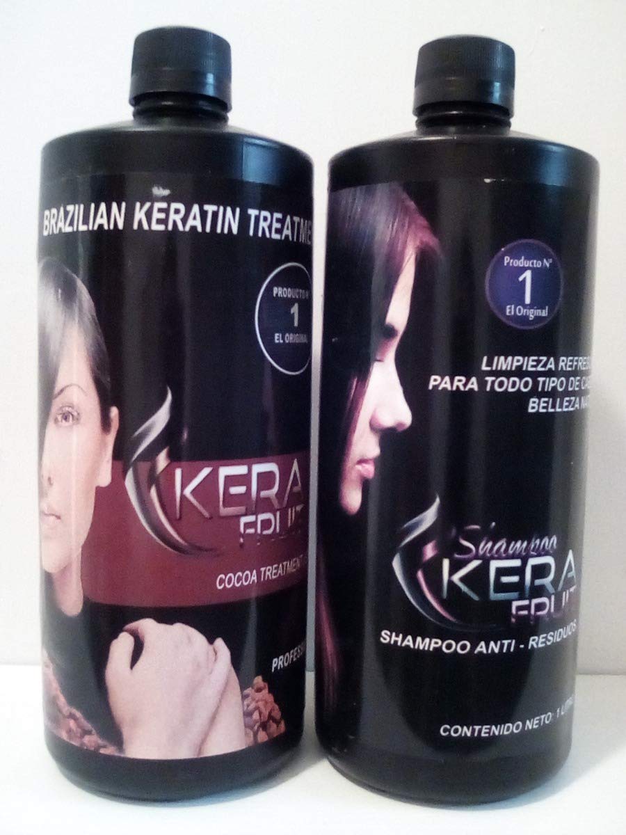 KERA FRUIT Chocolate Keratin Treatment 1L – Anti-Frizz Hair with Deep Hydration & Shine (Shampoo Included)