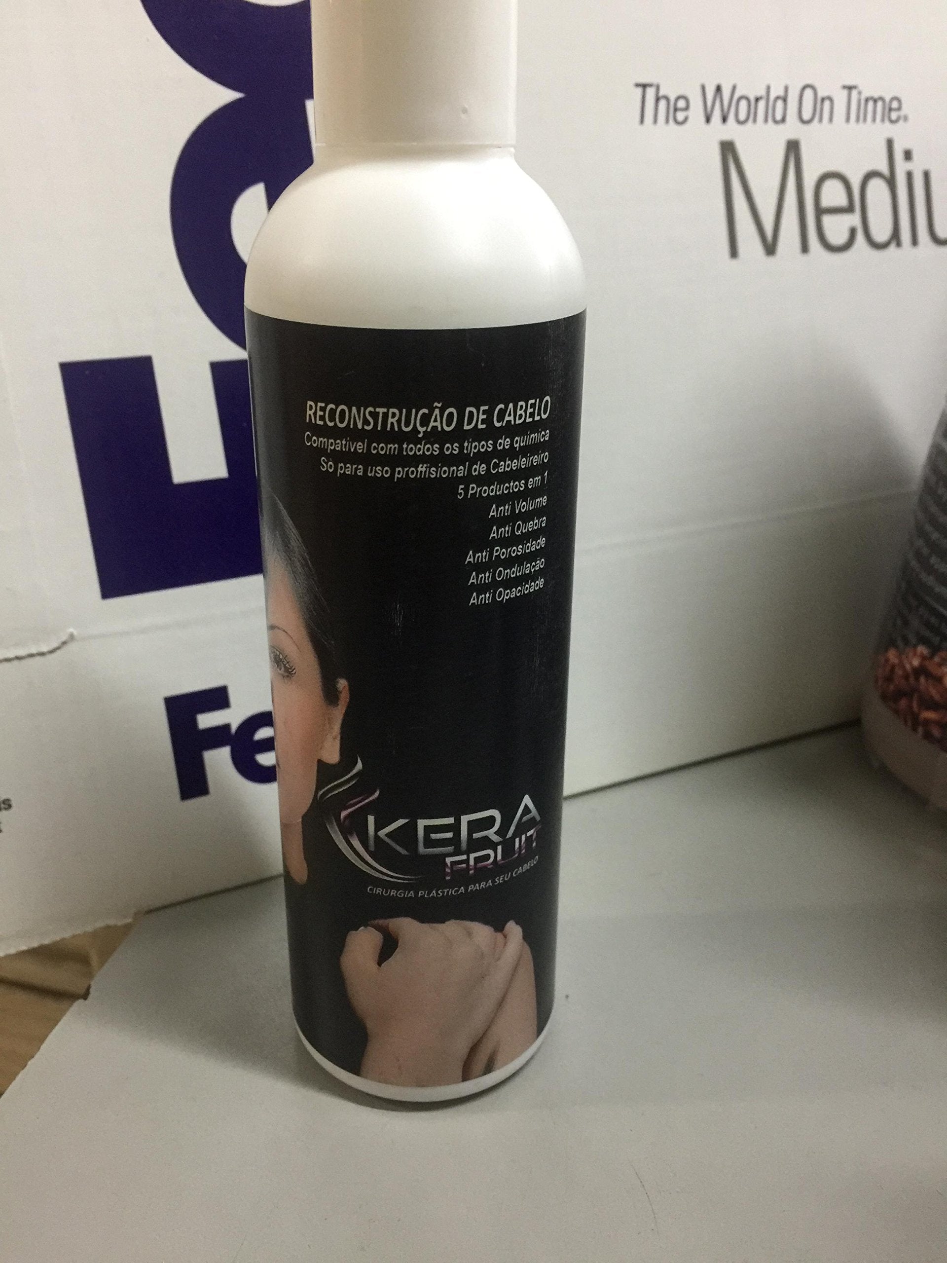 KERA FRUIT Keratin Treatment Kit with Shampoo – 16 oz / 500 ml – Deep Smoothing