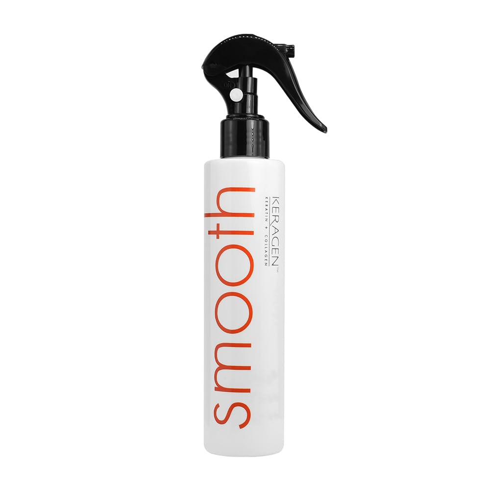 KERAGEN Heat Protectant Spray for Hair, 8 Oz – Thermal Styling, Shine, Frizz-Free Finish | Keratin & Collagen