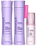 Keranique Color Treated Shampoo & Conditioner Set with Follicle Booster Serum | Keratin Enriched Color Boost for Fine, Thin Hair