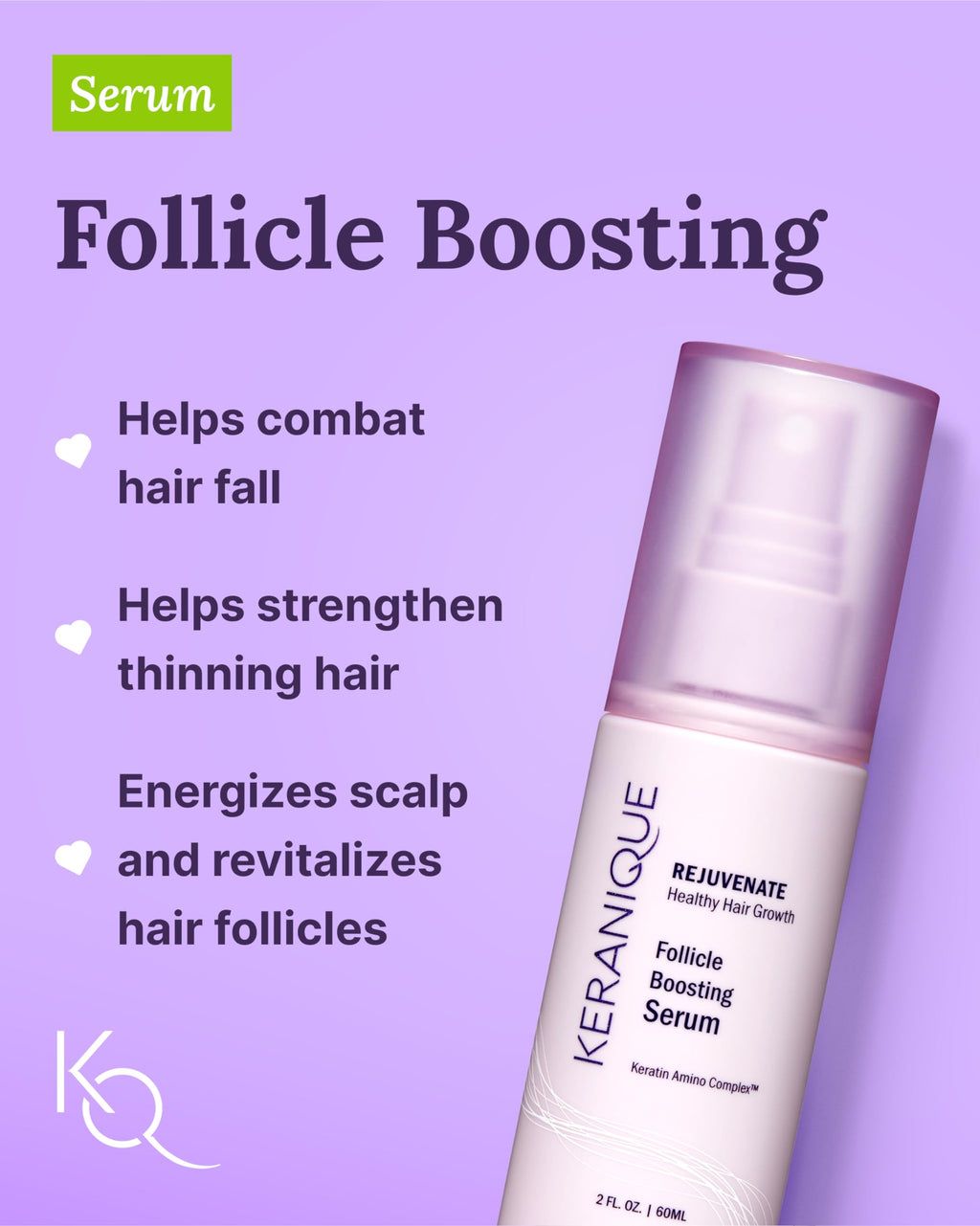 Keranique Damage Control Set for Thinning Hair – Shampoo, Conditioner, Follicle Booster Serum & Lift & Repair Spray