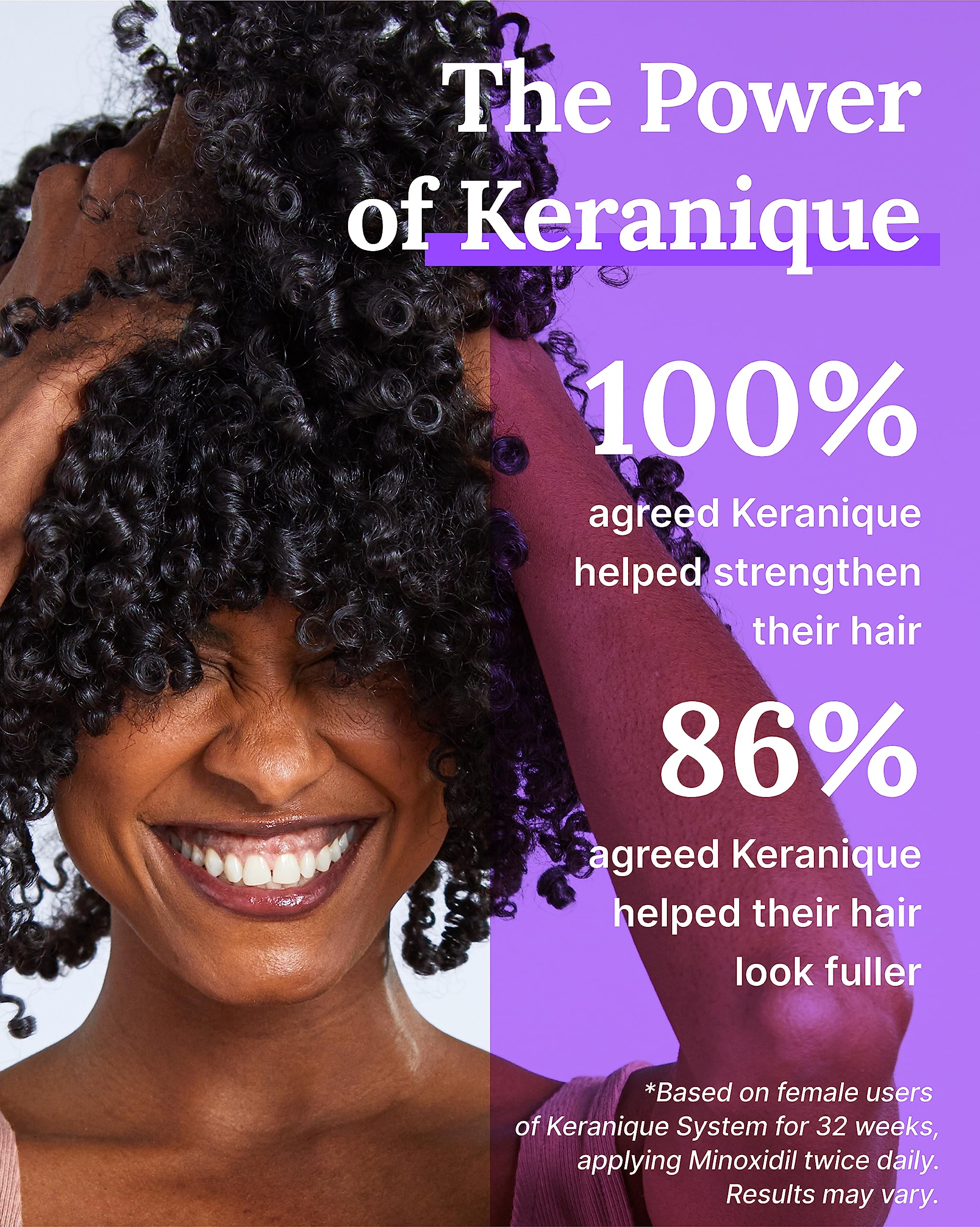 Keranique Hair Thickening Serum – Keratin-Enriched Follicle Booster for Fuller Hair
