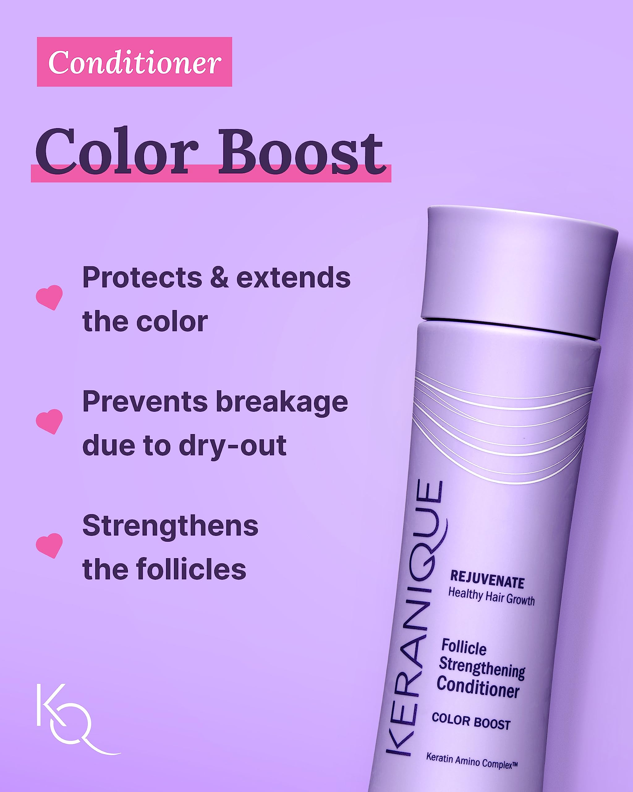 Keranique Color Treated Shampoo & Conditioner Set + Lift & Repair Spray