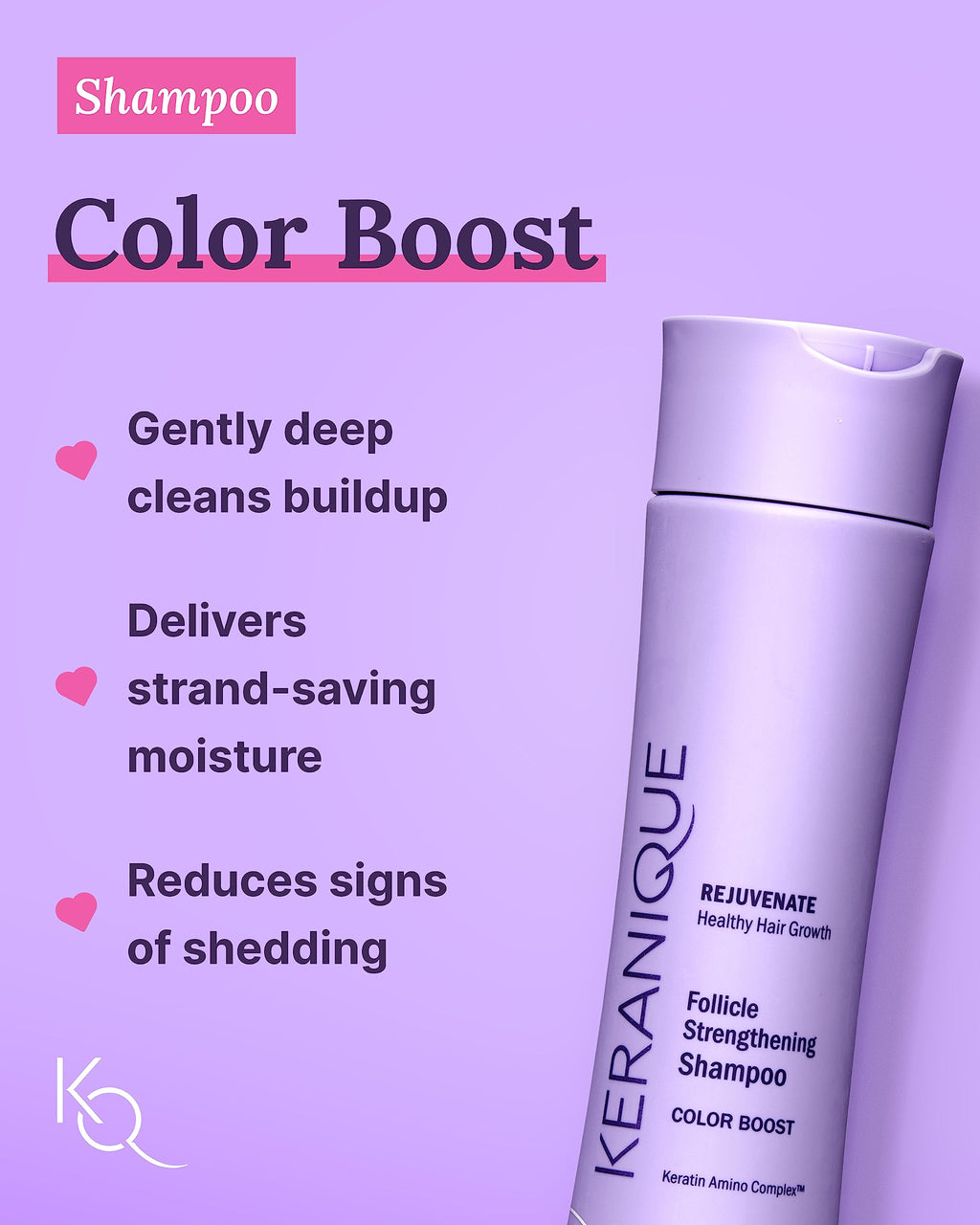 Keranique Color Treated Shampoo & Conditioner Set + Lift & Repair Spray