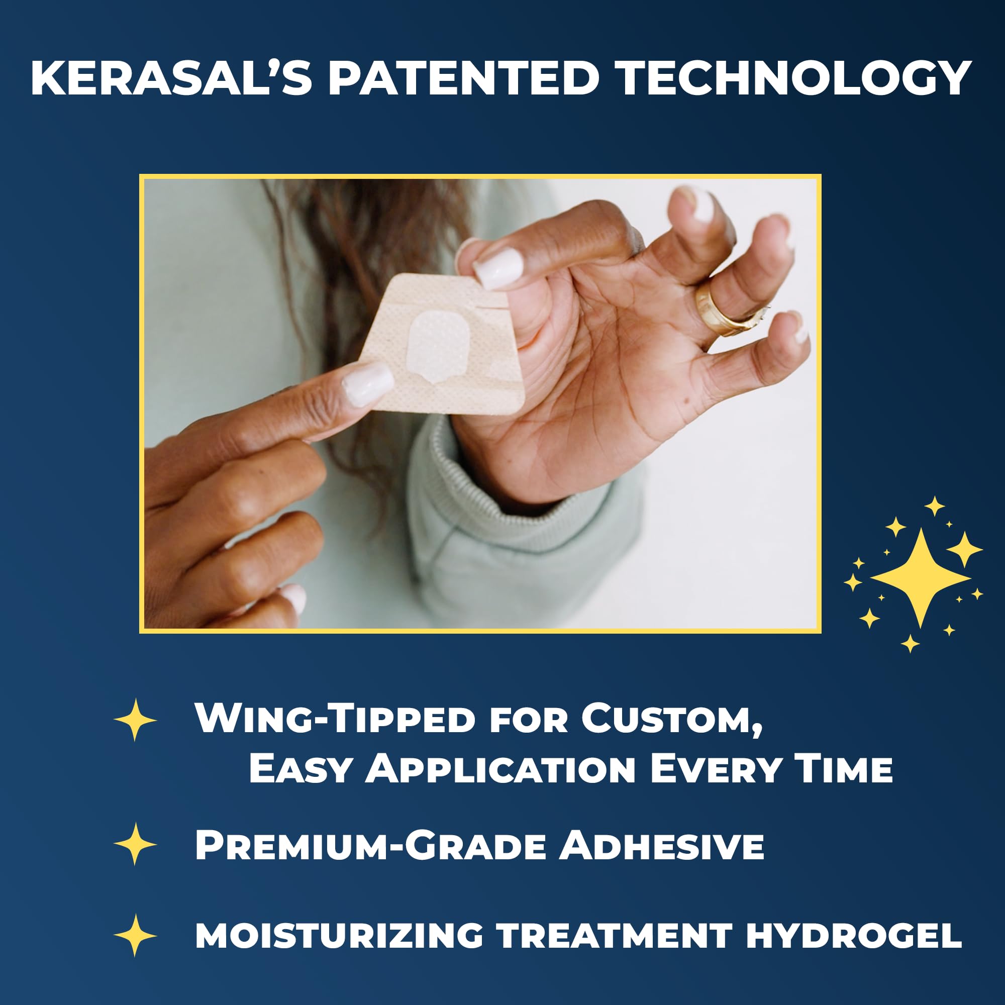 Kerasal Nighttime Renewal Fungal Nail Patches – 14-Count Overnight Nail Repair