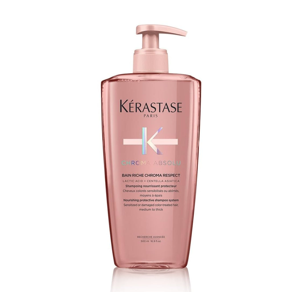 Kérastase Chroma Absolu Chroma Respect Shampoo Riche — For Sensitized or Damaged Color-Treated Hair, Lactic Acid, 16.9 Fl Oz