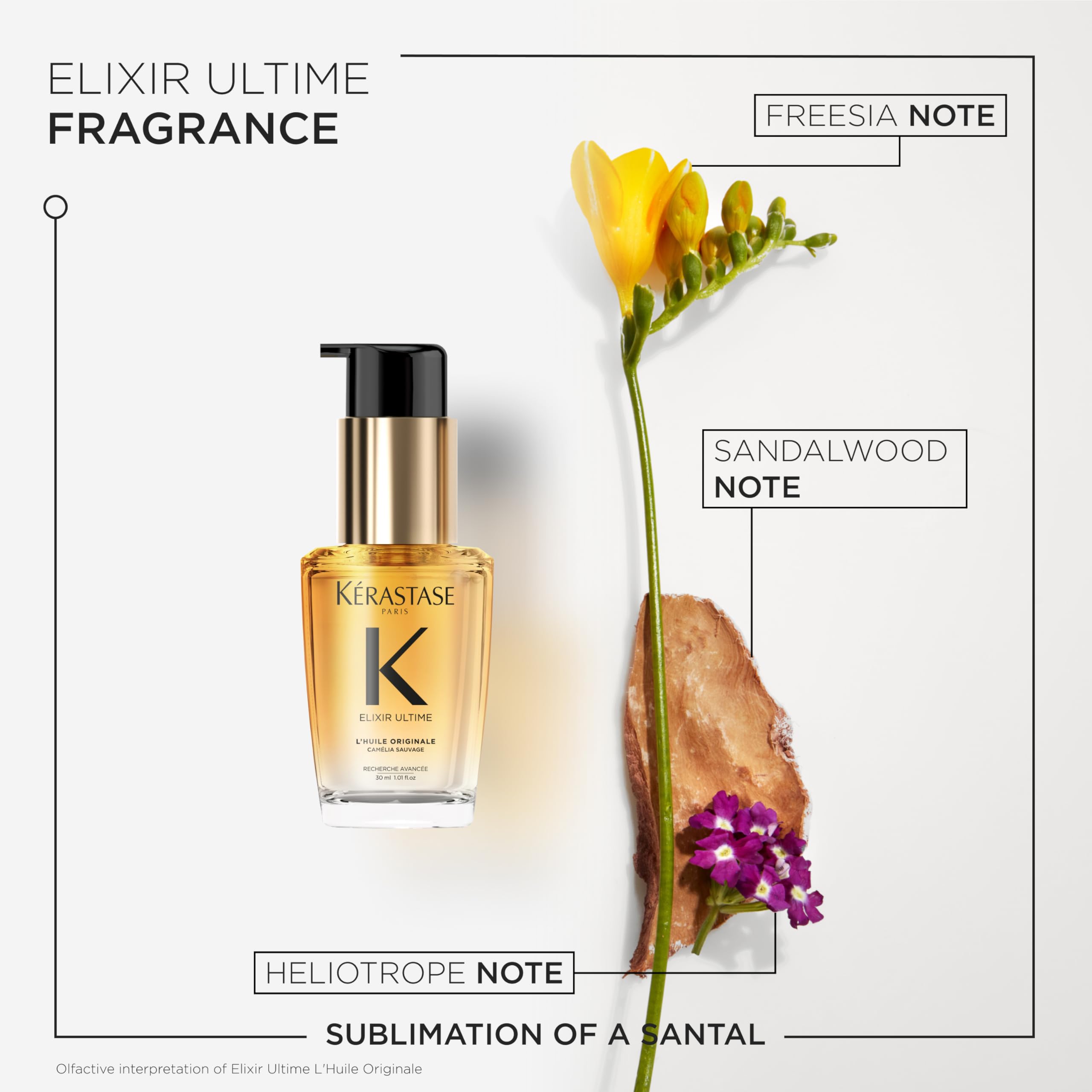 KERASTASE Elixir Ultime Refillable Hair Oil – Hydrates, Smoothes Frizz & Adds Shine (Travel Size 1.01 Fl Oz)