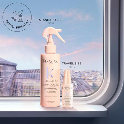 Kerastase Gloss Absolu Anti-Frizz Glaze Milk – Detangles, Hydrates & Smooths Long Hair (1.52 oz)