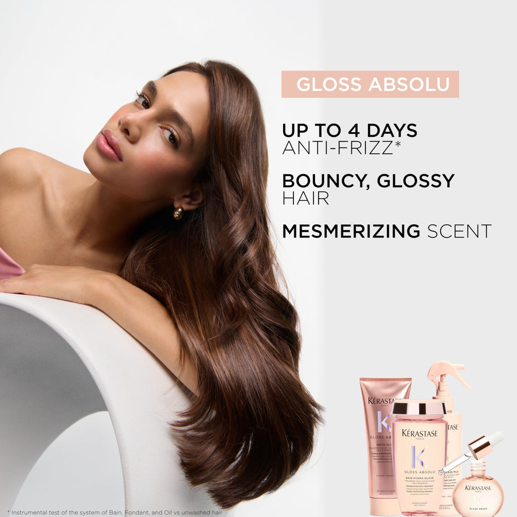Kerastase Gloss Absolu Anti-Frizz Glaze Milk – Detangles, Hydrates & Smooths Long Hair (1.52 oz)